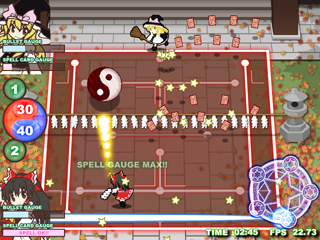 Intercross of Ball and Bullets